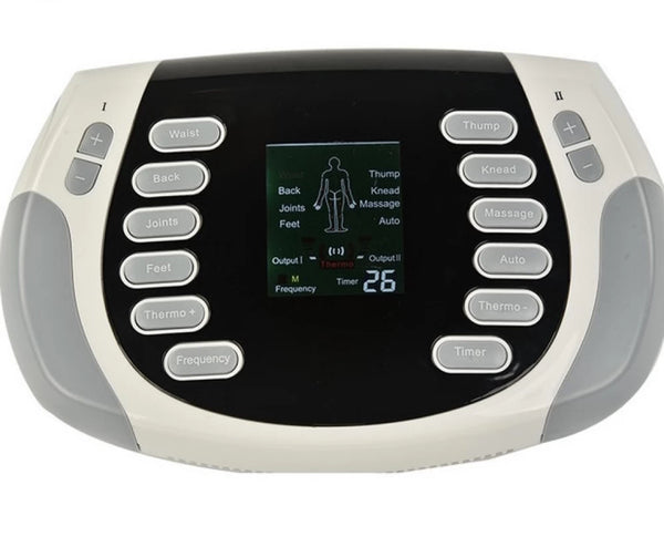 Aparat fizioterapie TENS, 15 intensitati, 8 moduri de masaj, Ecran LCD, terapie cu incalzire si electrostimulare – imaginea 3