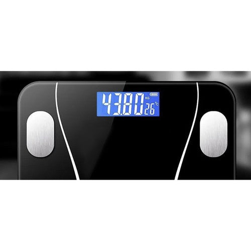 Afisaj LCD iluminat al cantarului cu greutate si temperatura