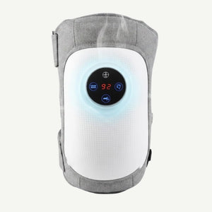 Aparat masaj genunchi 3-in-1 cu compresie aer, incalzire si vibratii, Gri