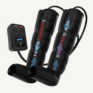 Aparat masaj picioare compresie aer 360° ORTOSAN, 5 programe, wireless, Negru