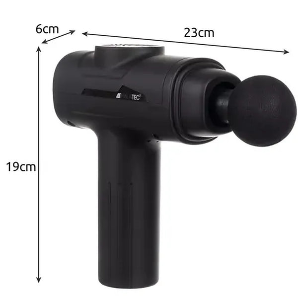 Dimensiuni pistol de masaj: 23 x 6 x 19 cm