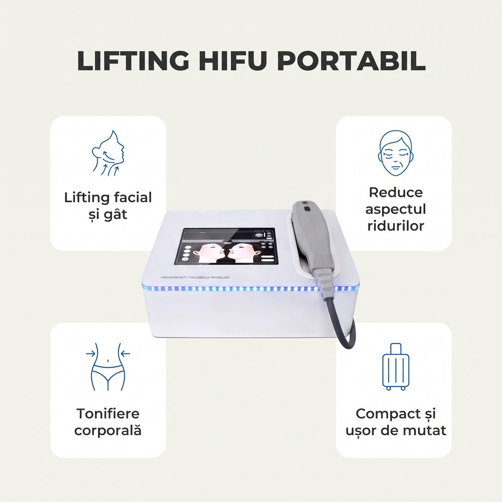 Beneficiile aparatului HIFU portabil pentru lifting facial