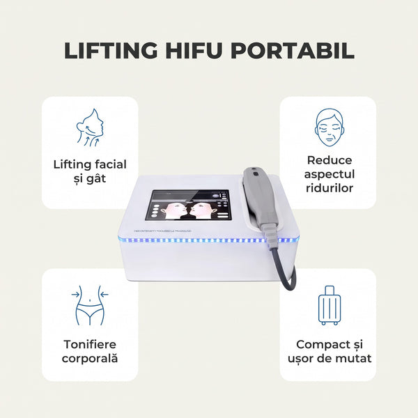 Beneficiile aparatului HIFU portabil pentru lifting facial