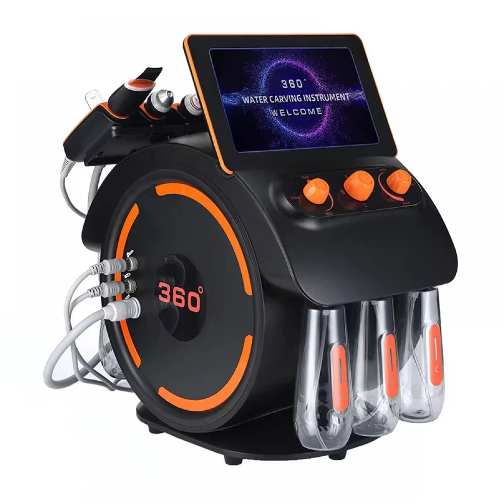 Dispozitiv facial RF ORTO ClearSkin Pro 6-in-1, Negru