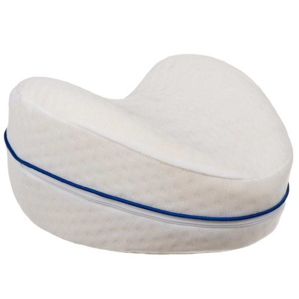 Perna ortopedica genunchi si picioare memory foam cu ventilatie, Alb