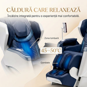 Specificatii fotoliu de masaj Rovo Luxury 4D albastru