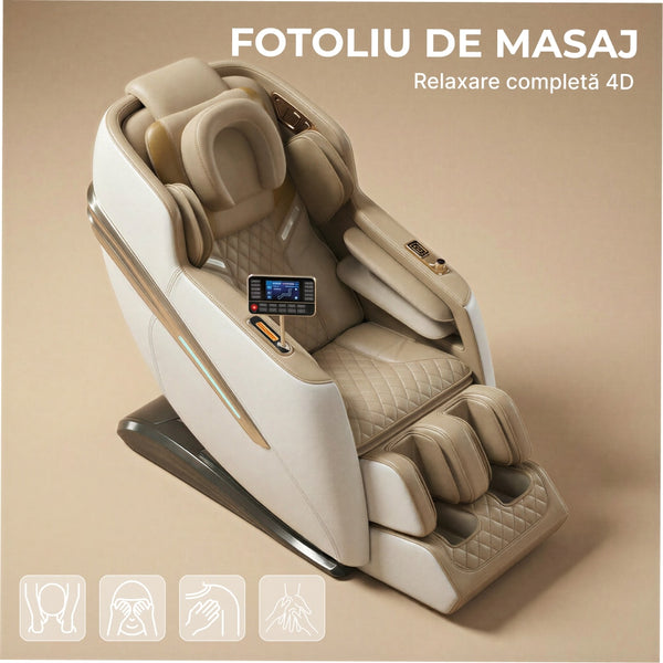 Role 4D si sina SL-Track pe fotoliul de masaj Quitus