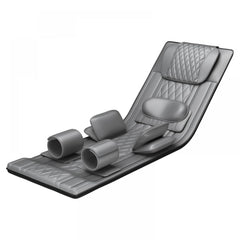 Saltea masaj corp intreg Shiatsu, airbag si incalzire, cervical/spate/lombar/picioare, Gri