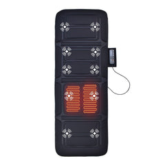 Saltea masaj pentru intreg corp, cu Incalzire, masaj Vibratii cu 10 motoare, 3 intensitati, 5 moduri de masaj, spuma memorie, NEGRU